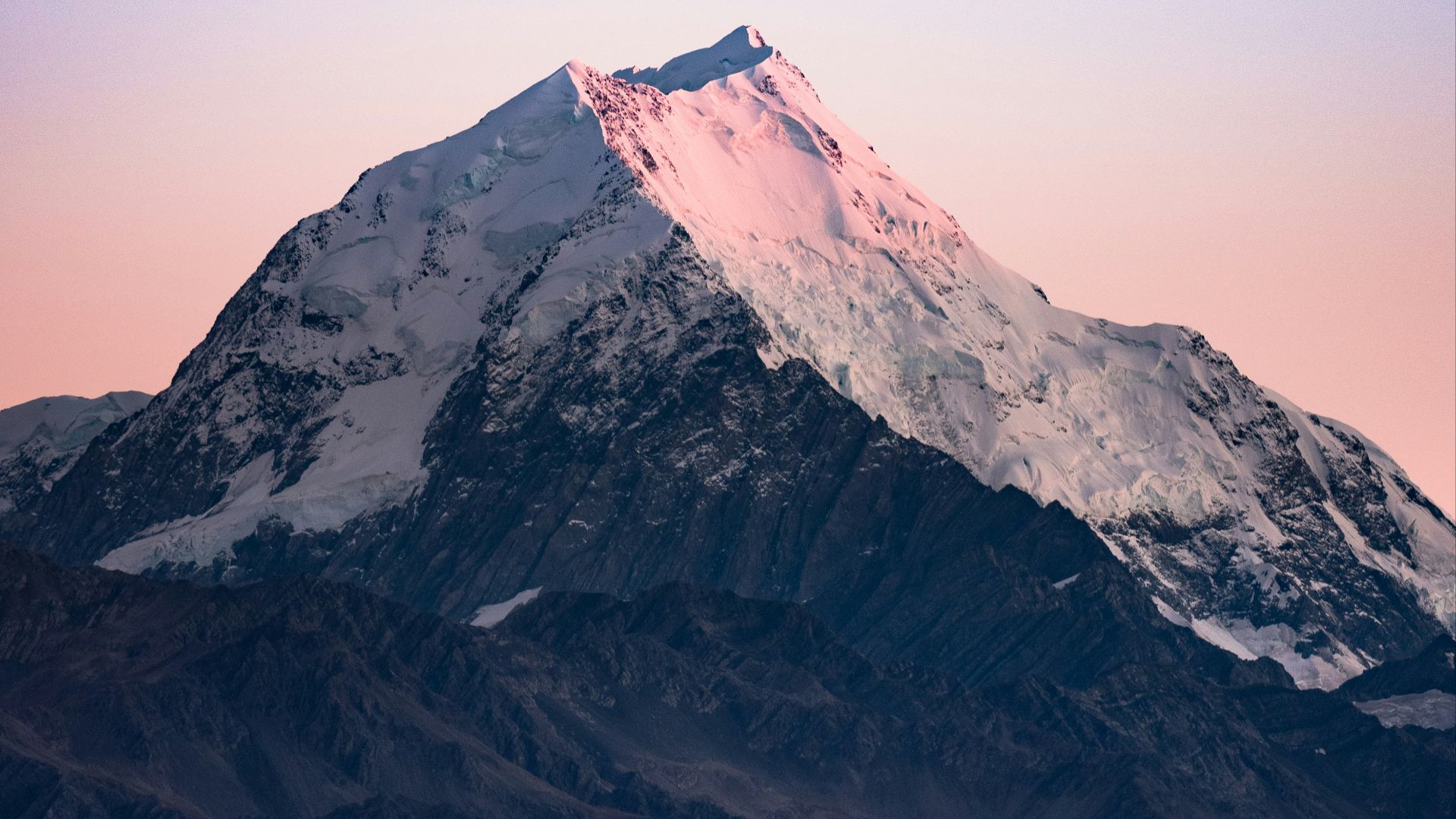 ice-capped mountain at daytime