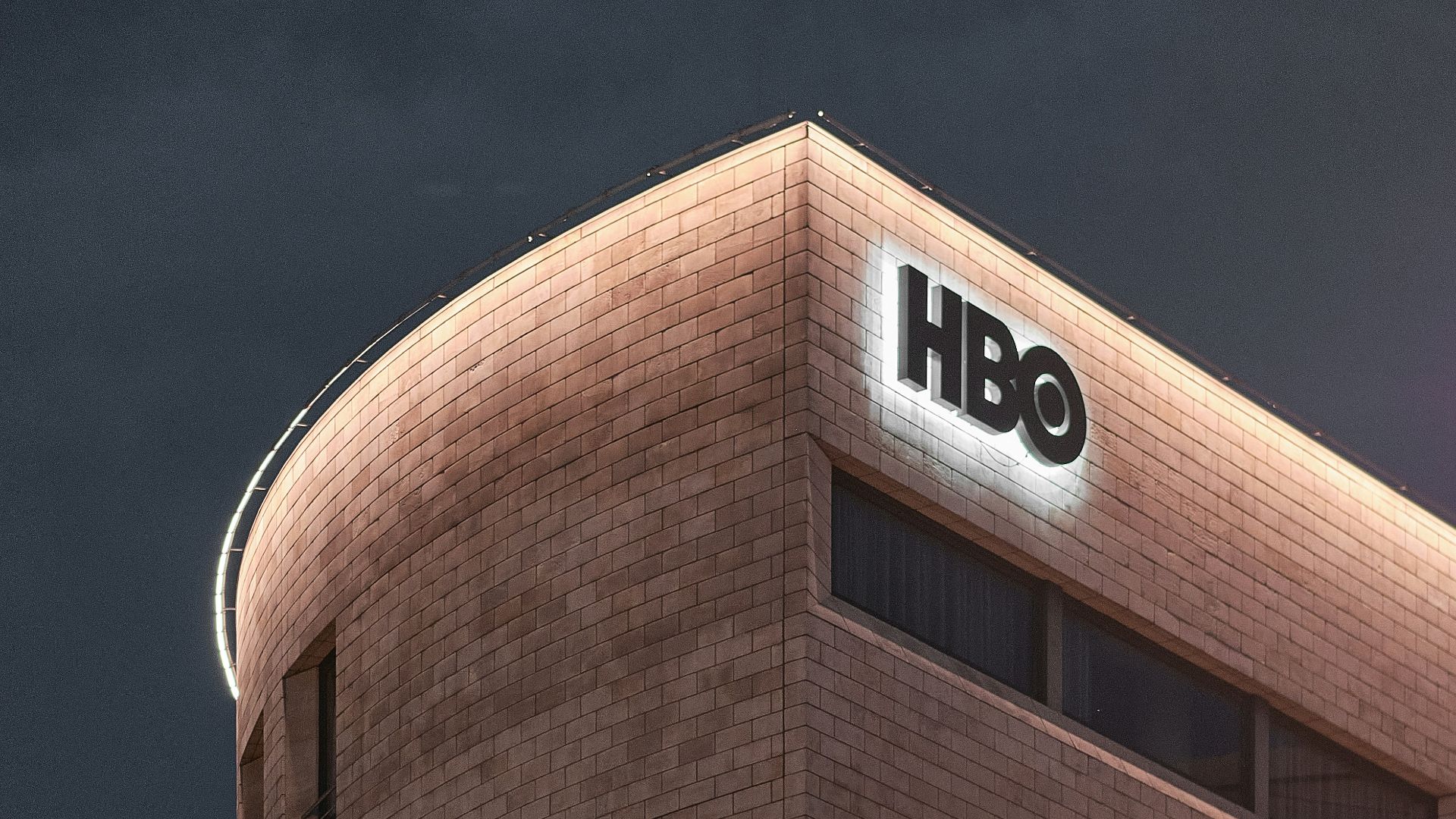 a building with a sign on it