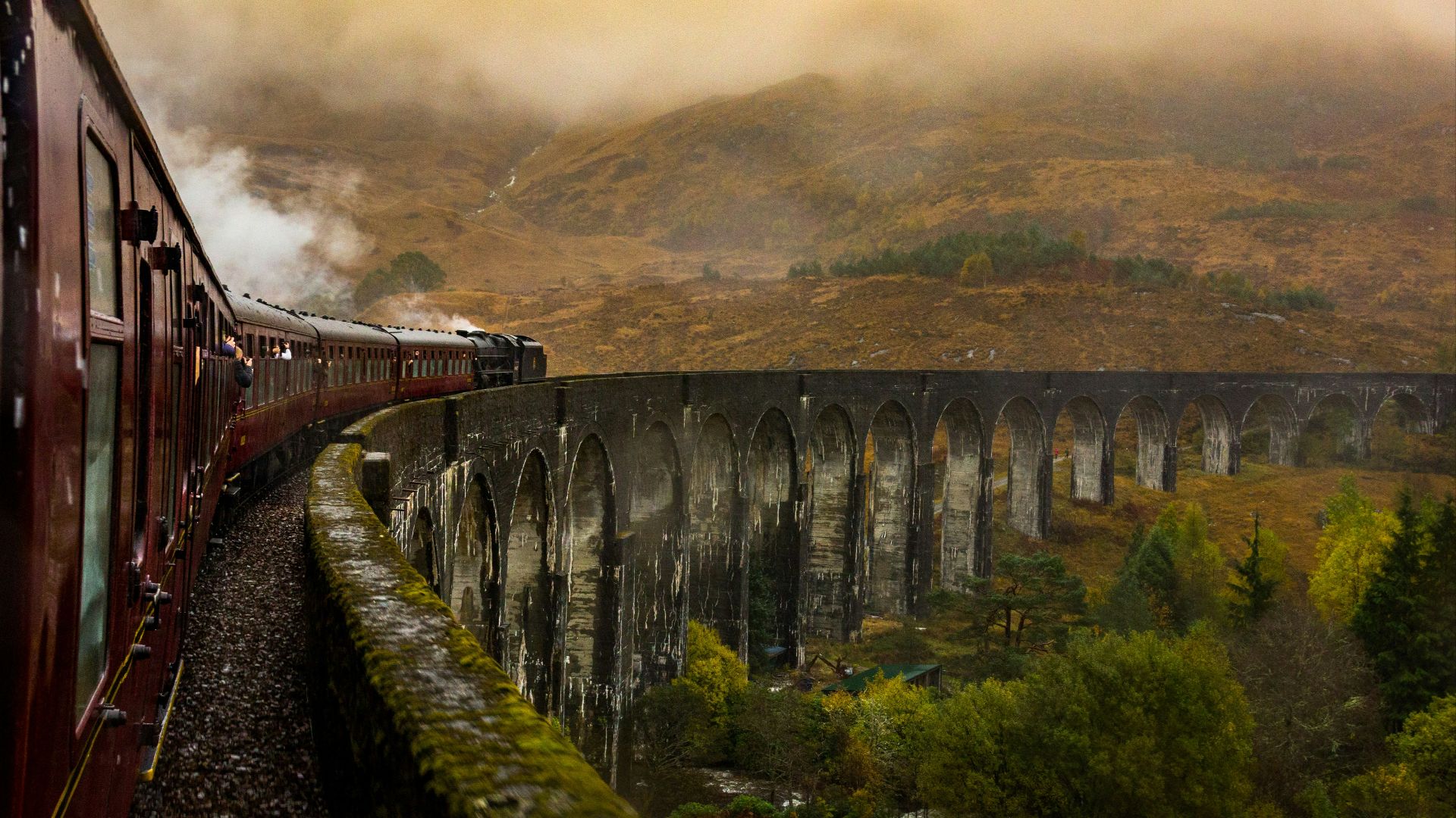 train on railway at daytime