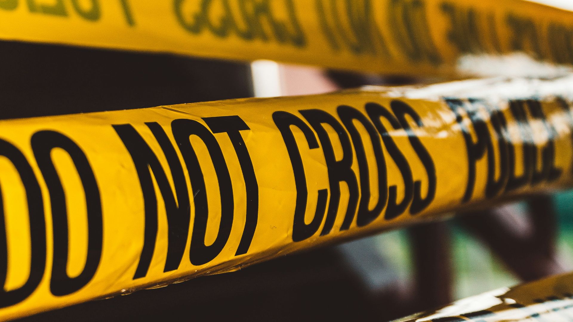 do not cross police barricade tape close-up photography