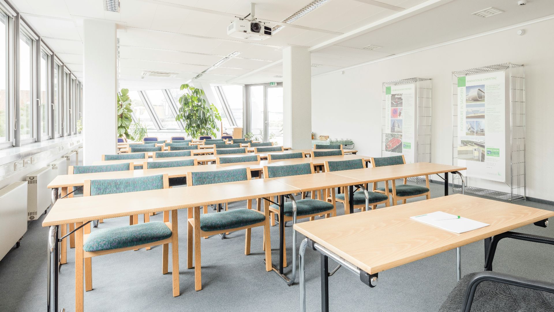 brown wooden table with chairs