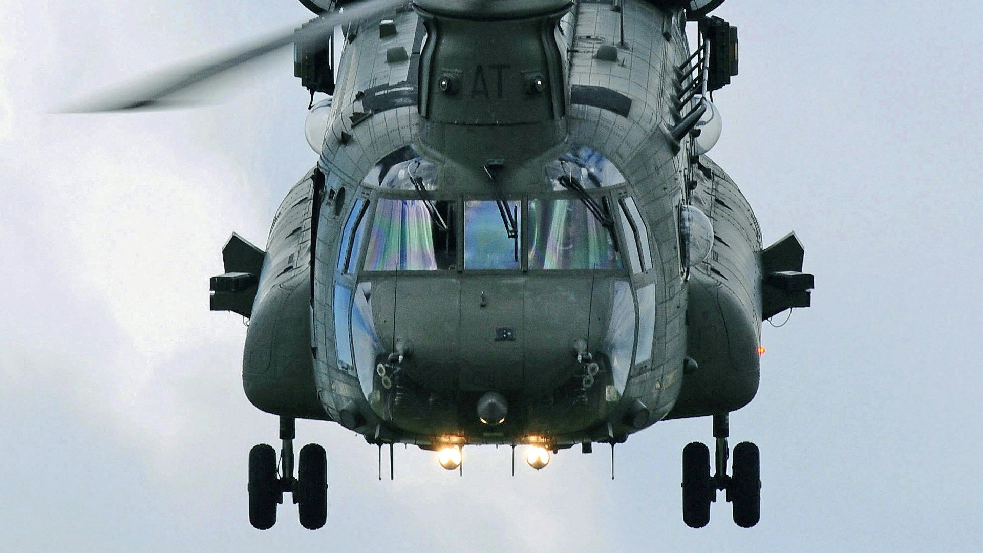 black and gray helicopter