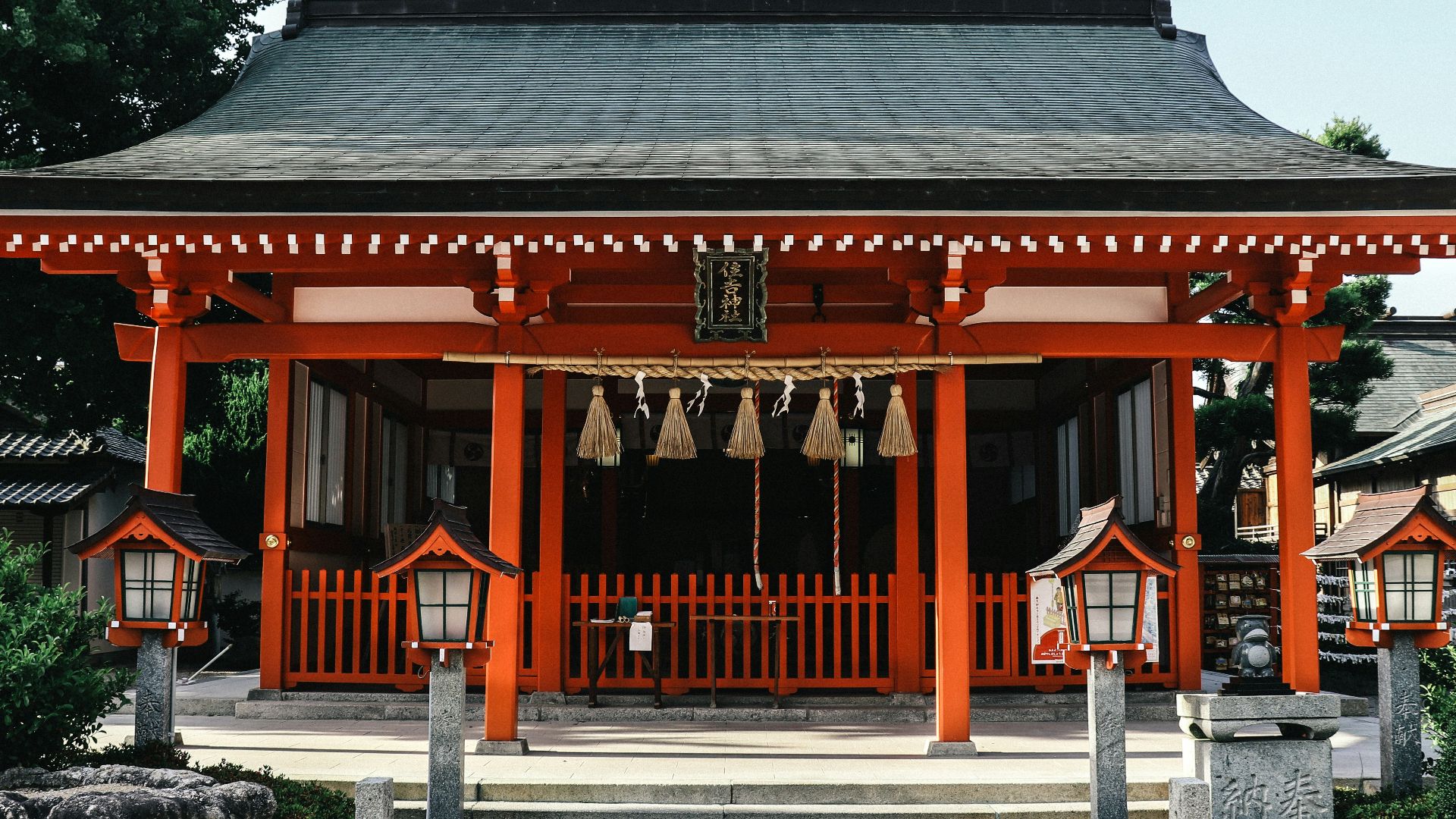 orange and black wooden temple during day