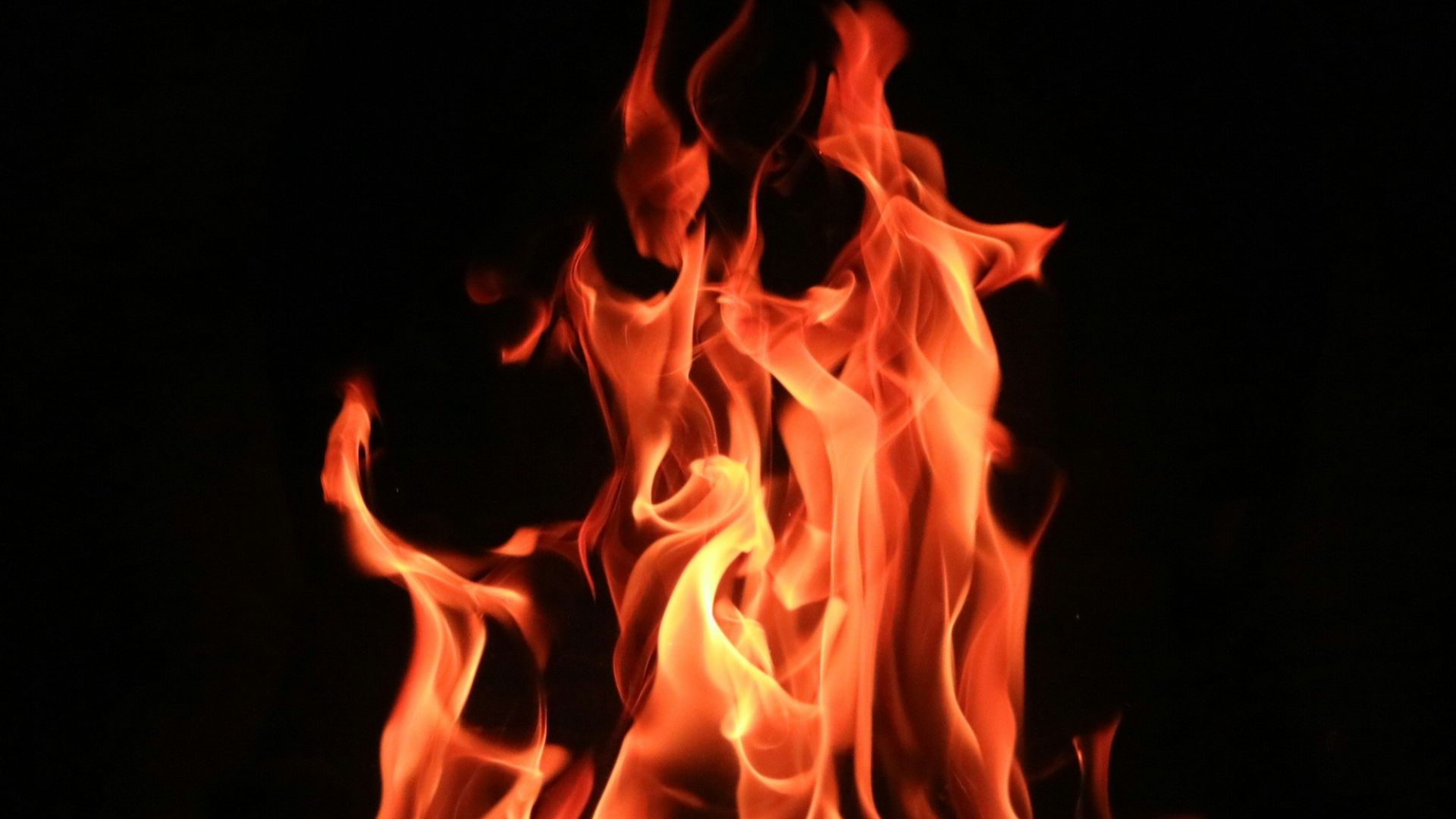 red fire digital wallpaper