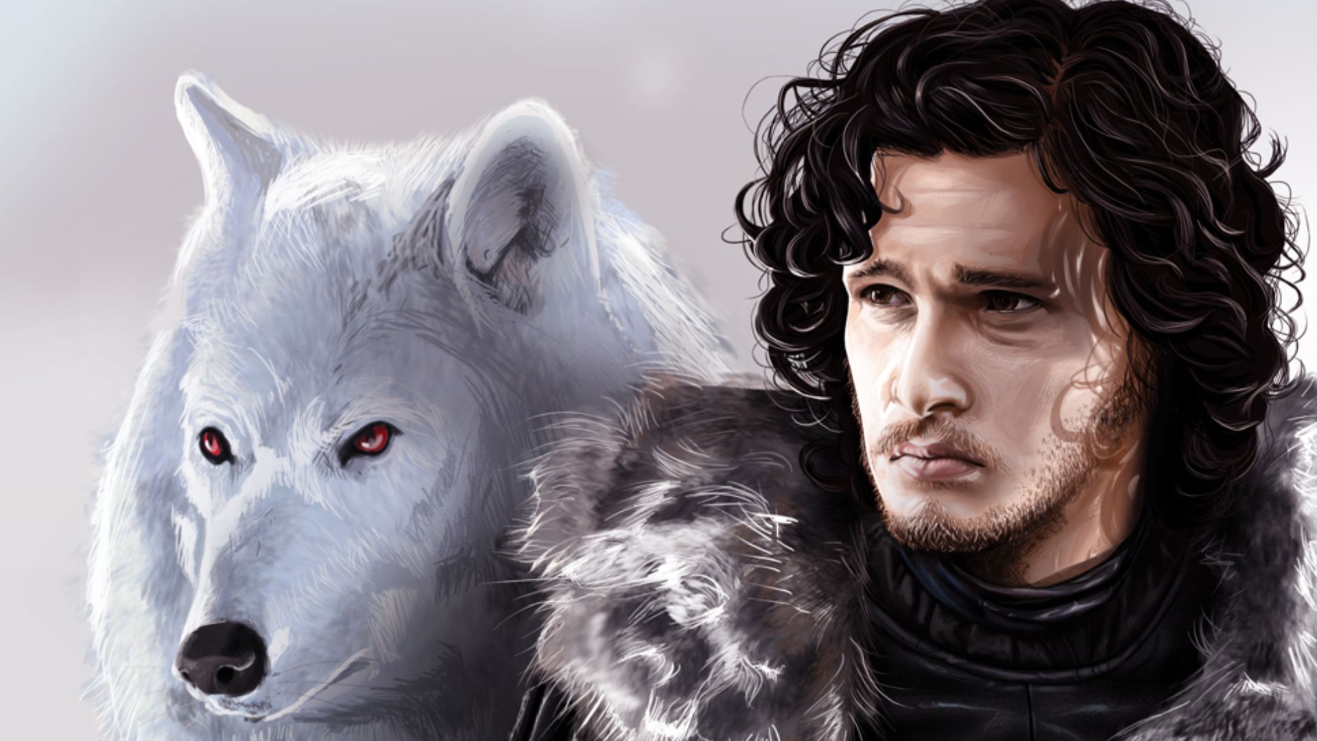 File:Jon Snow and Ghost.jpg