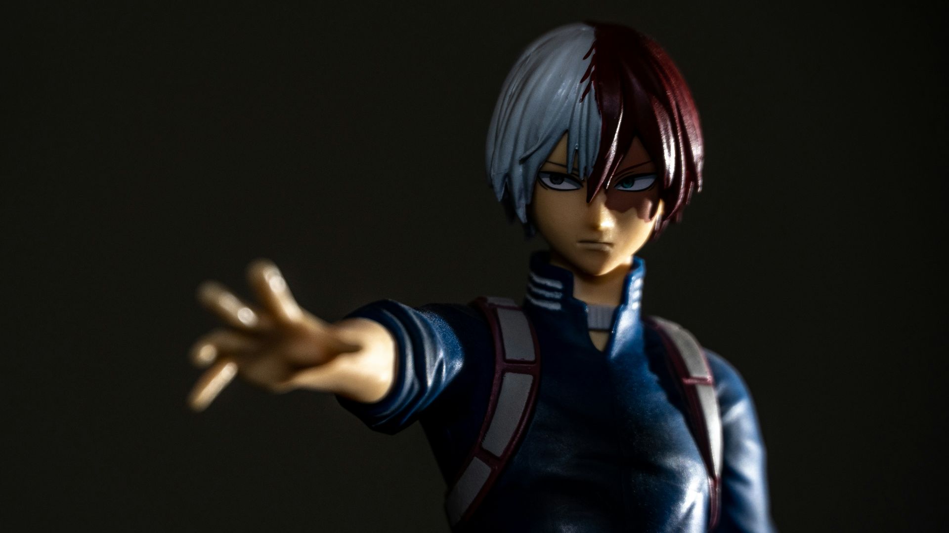 blue haired male anime character