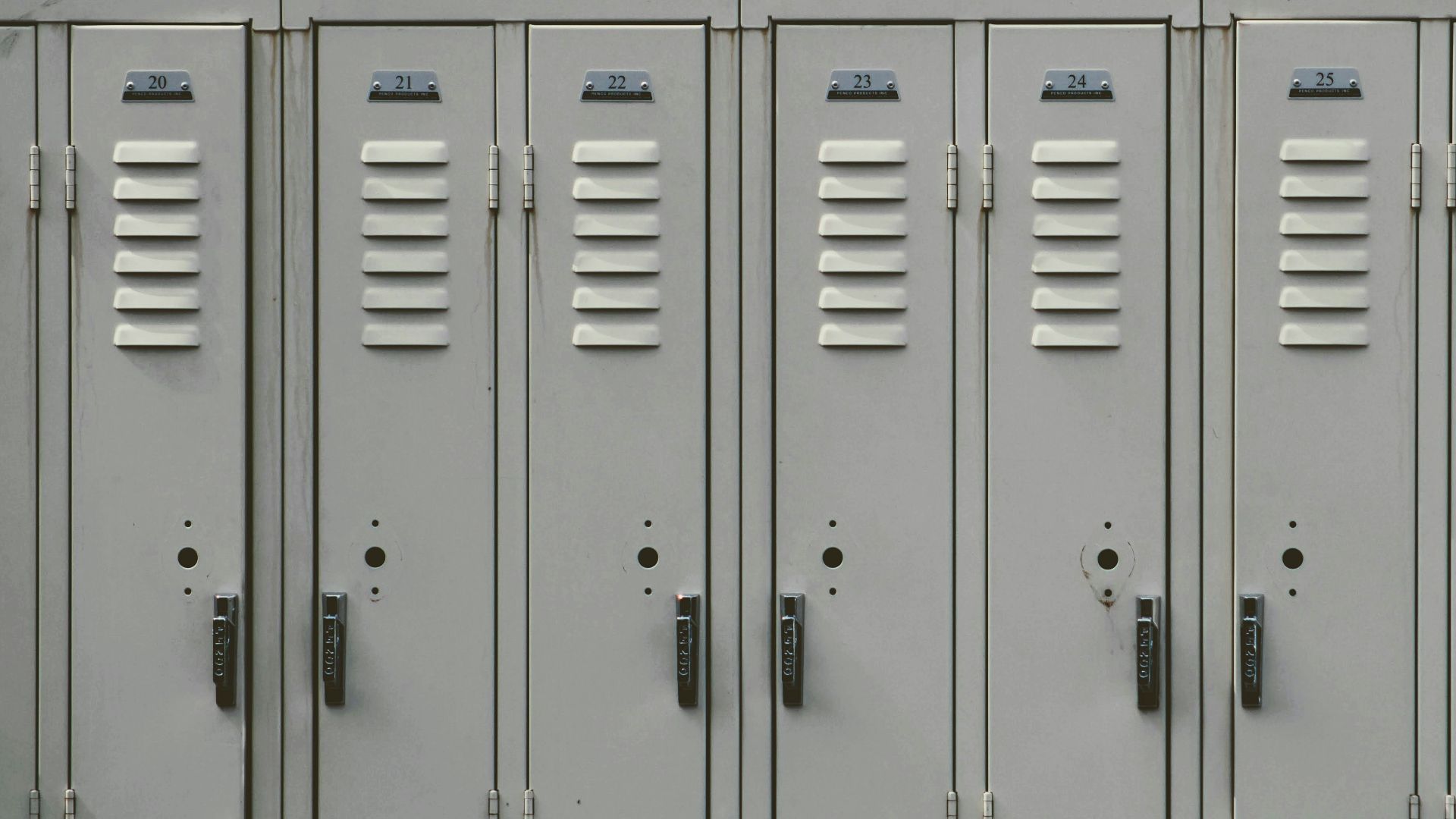 gray metal locker