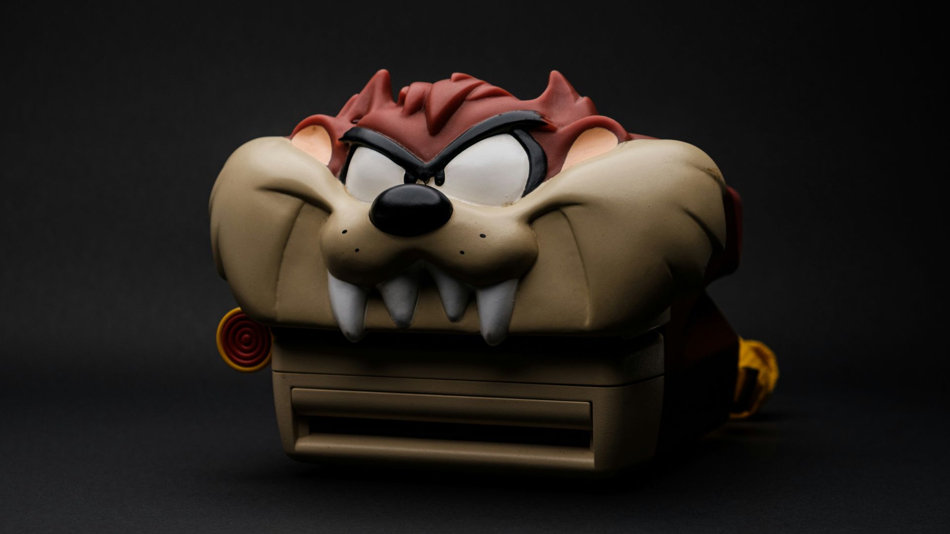 white and red plastic toy