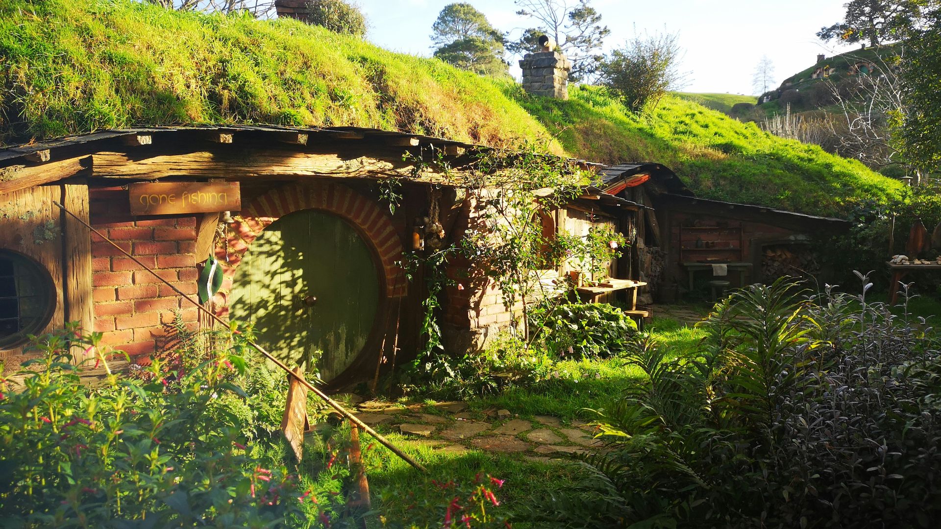 brown house with moss