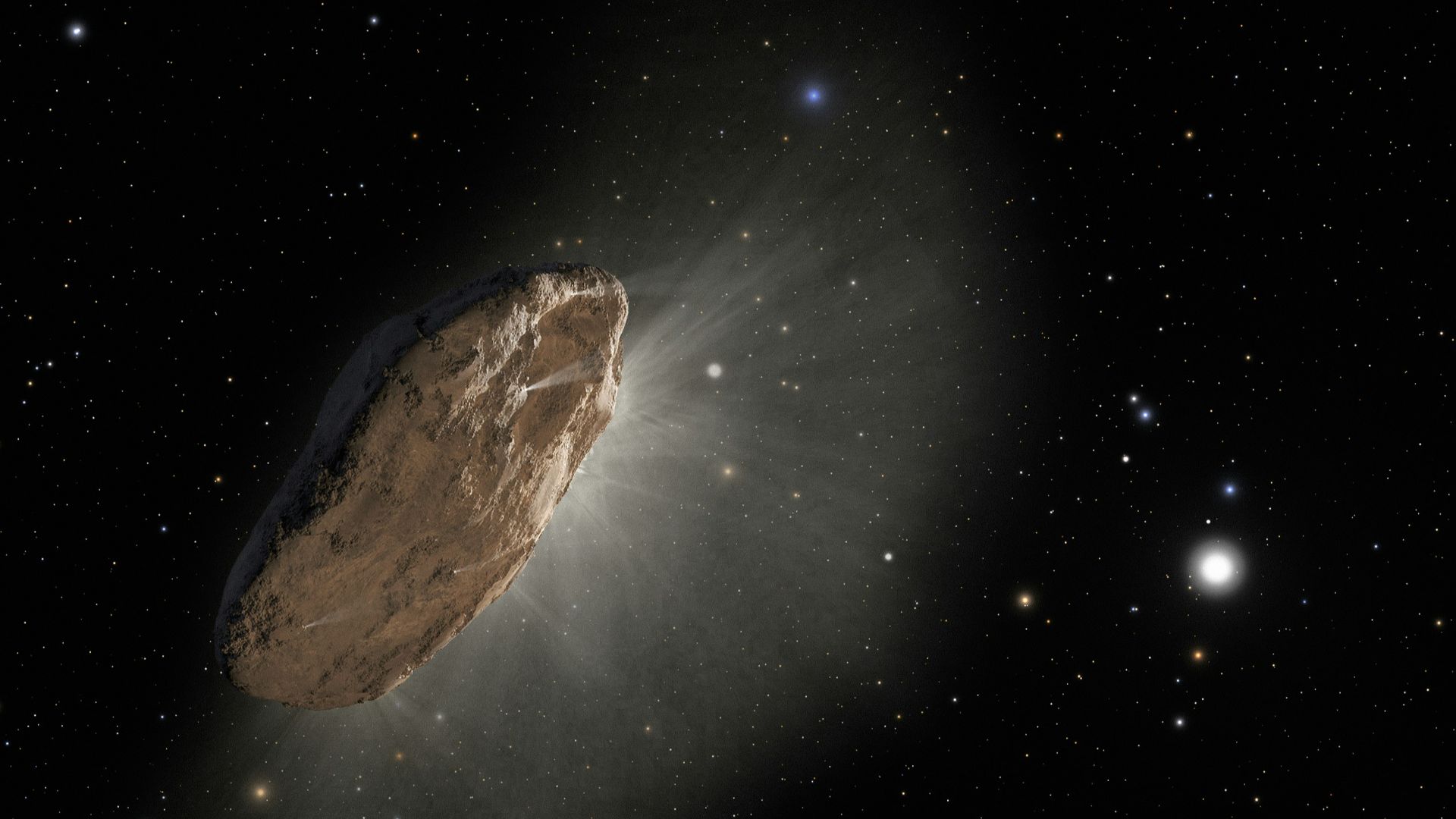 a very large object in the middle of the night sky