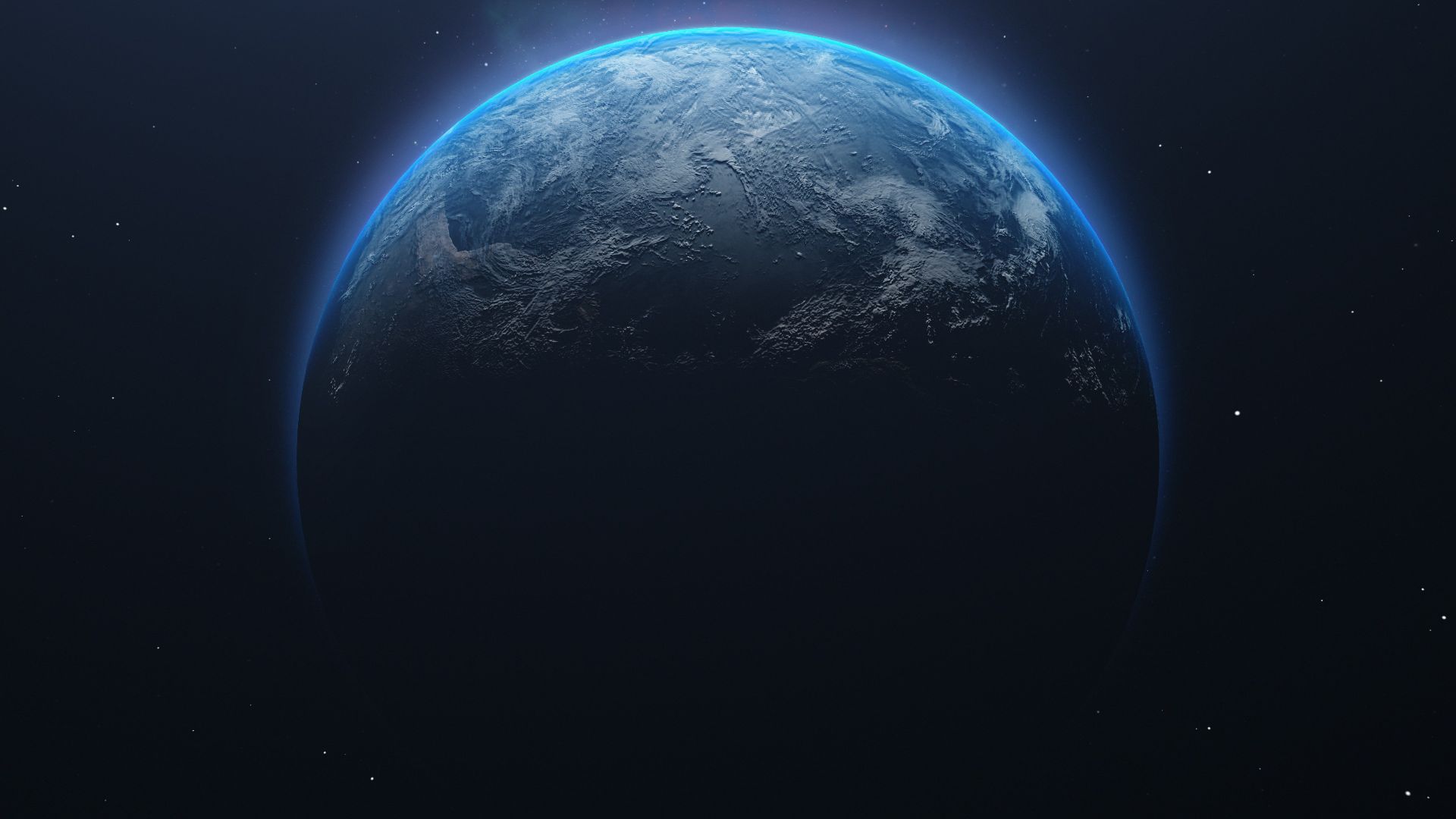 a planet in space
