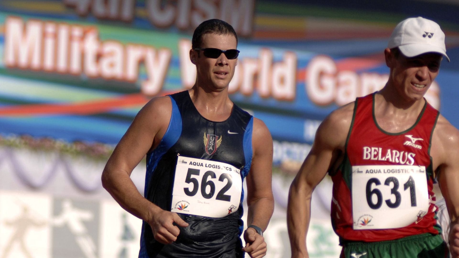 File:Army Sgt. John Nunn speed walks during the Military World Games competition in Hyderabad.JPG