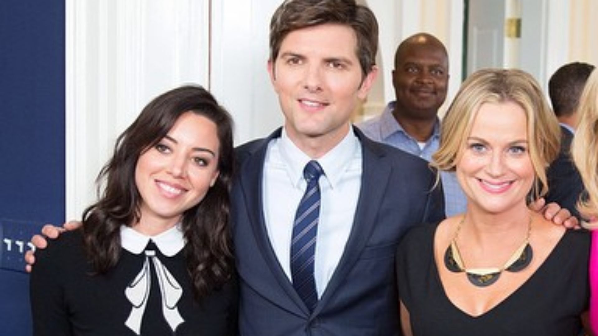 File:Joe and Jill Biden with cast members from Parks and Rec.jpg