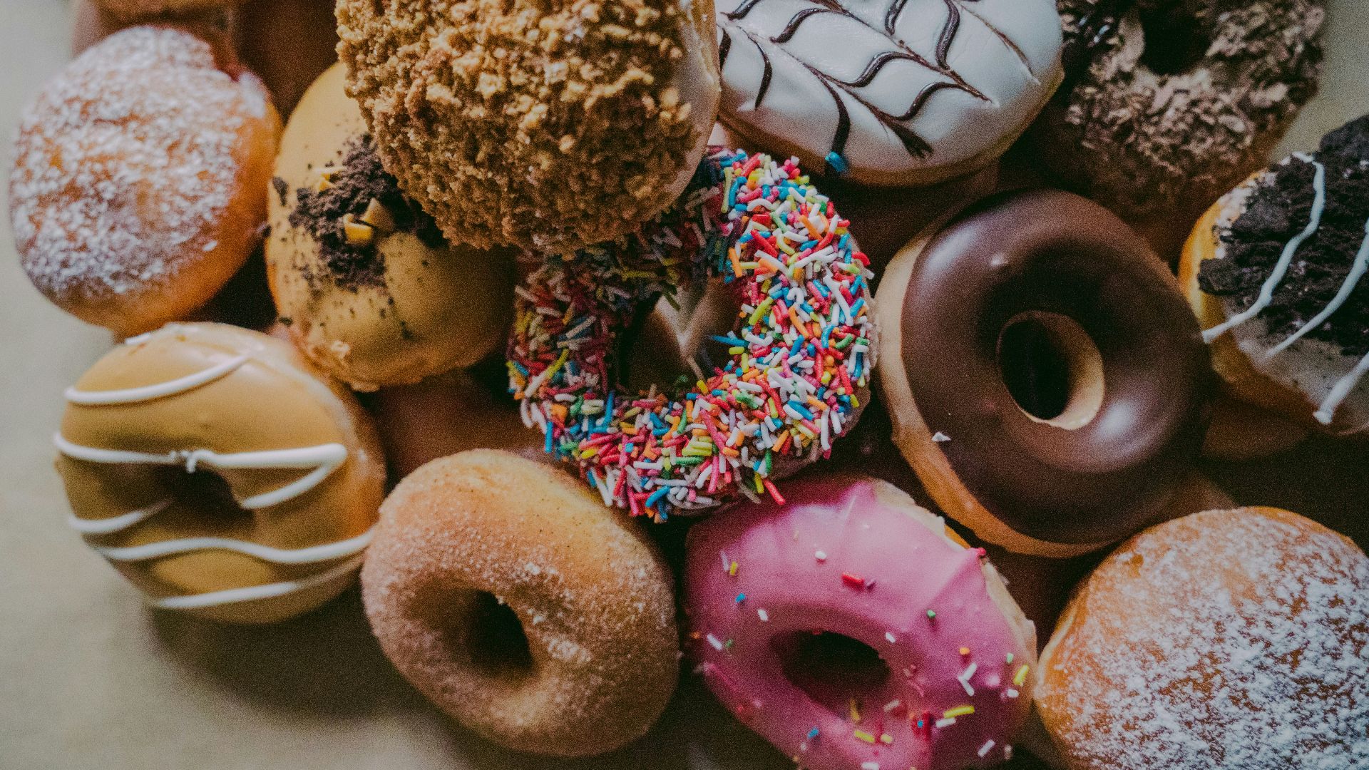 assorted flavor donuts