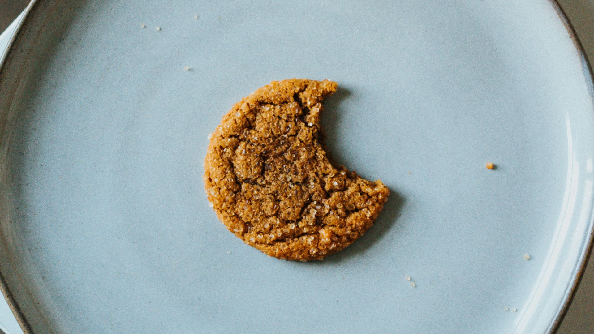 brown cookie on white ceramic plate