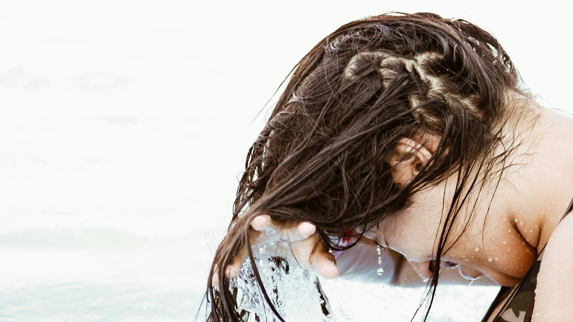 woman in body of water