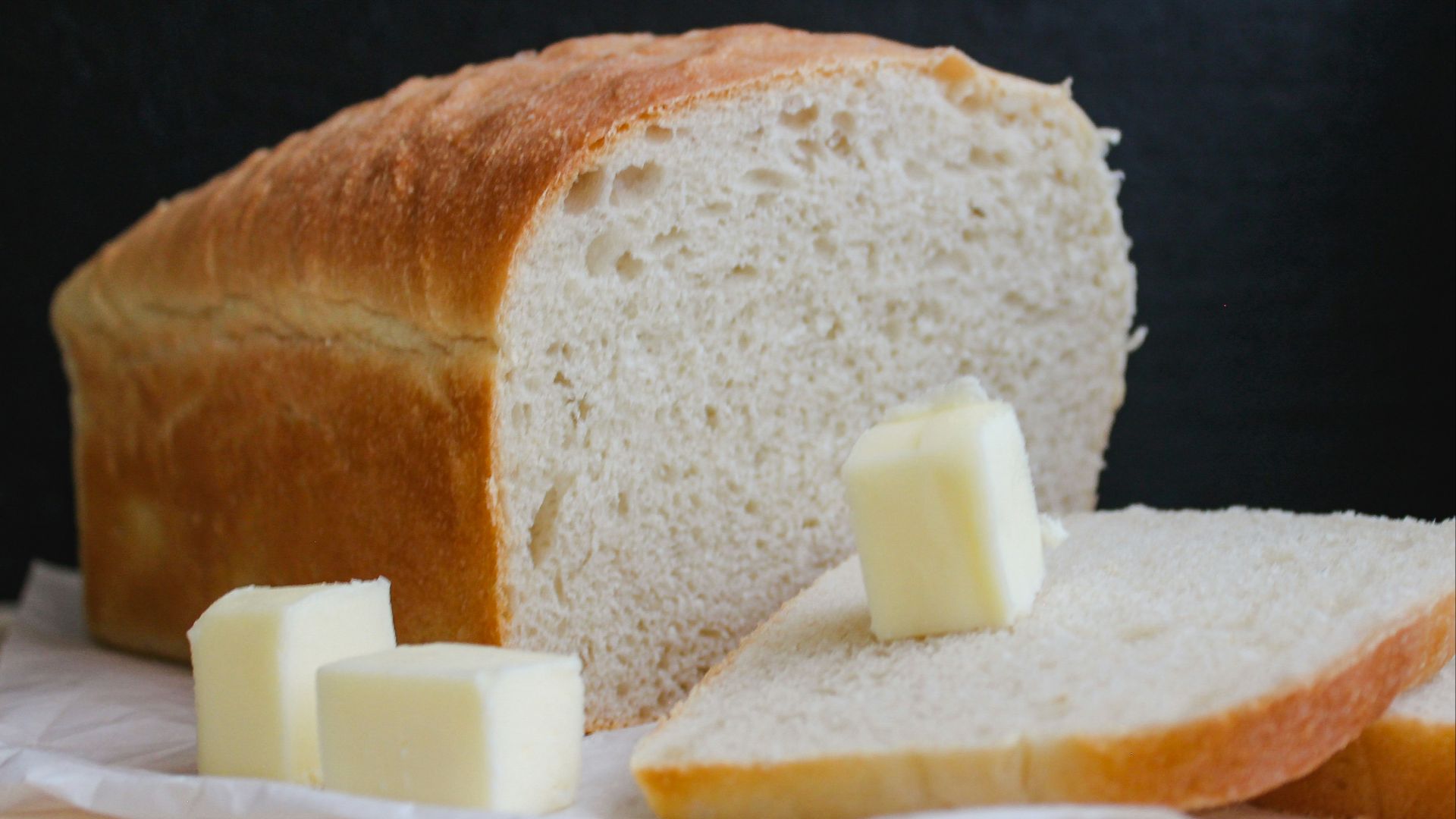bread on white ceramic plate