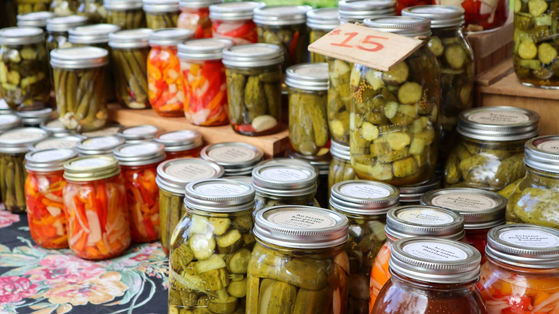 clear glass jars with candies