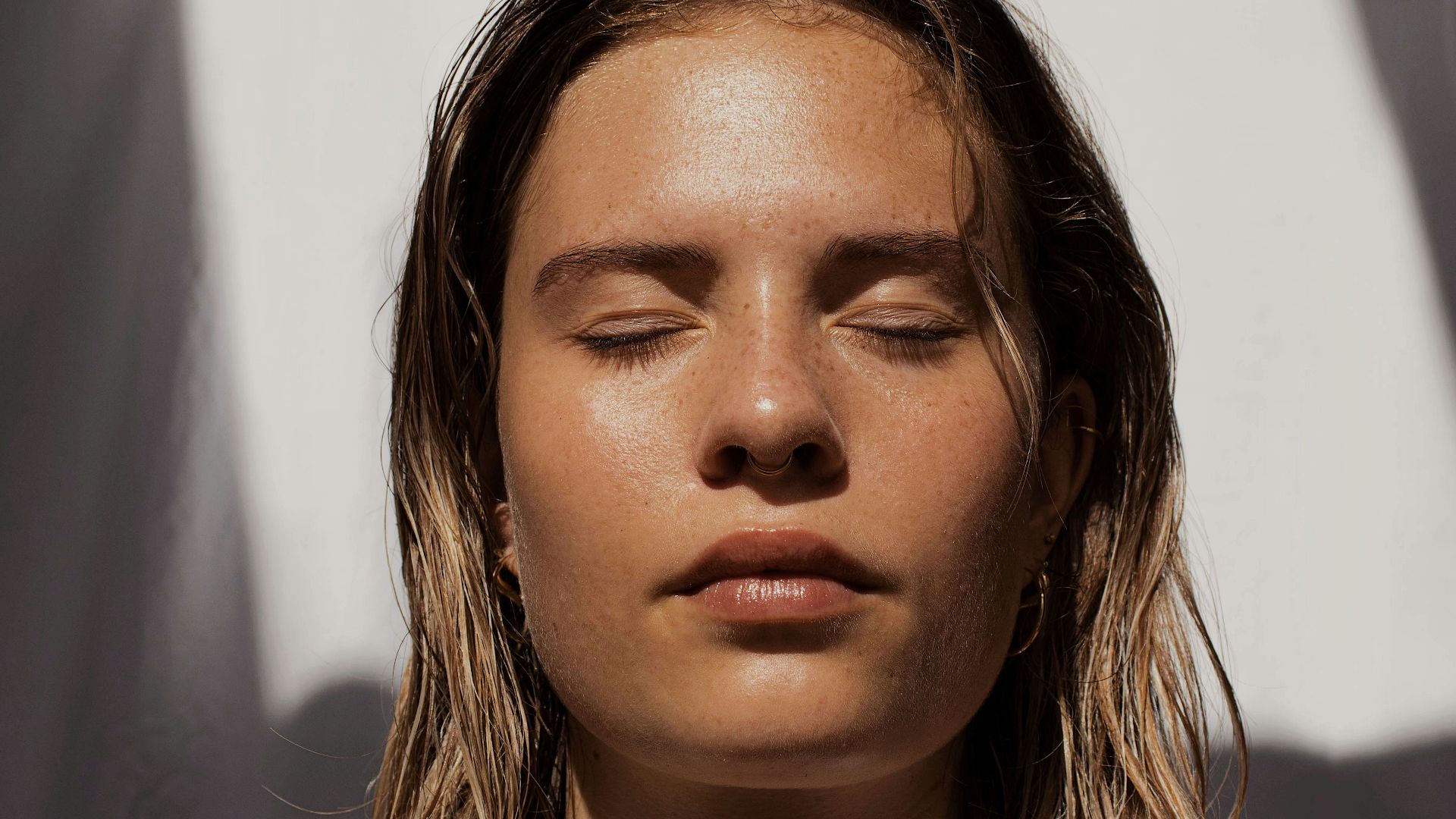 woman in white tank top