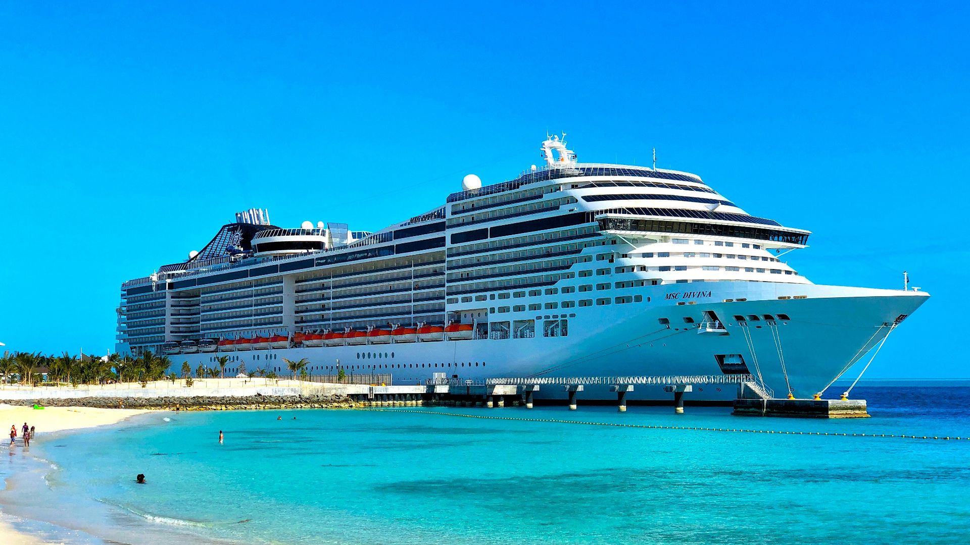 white cruise ship on sea during daytime