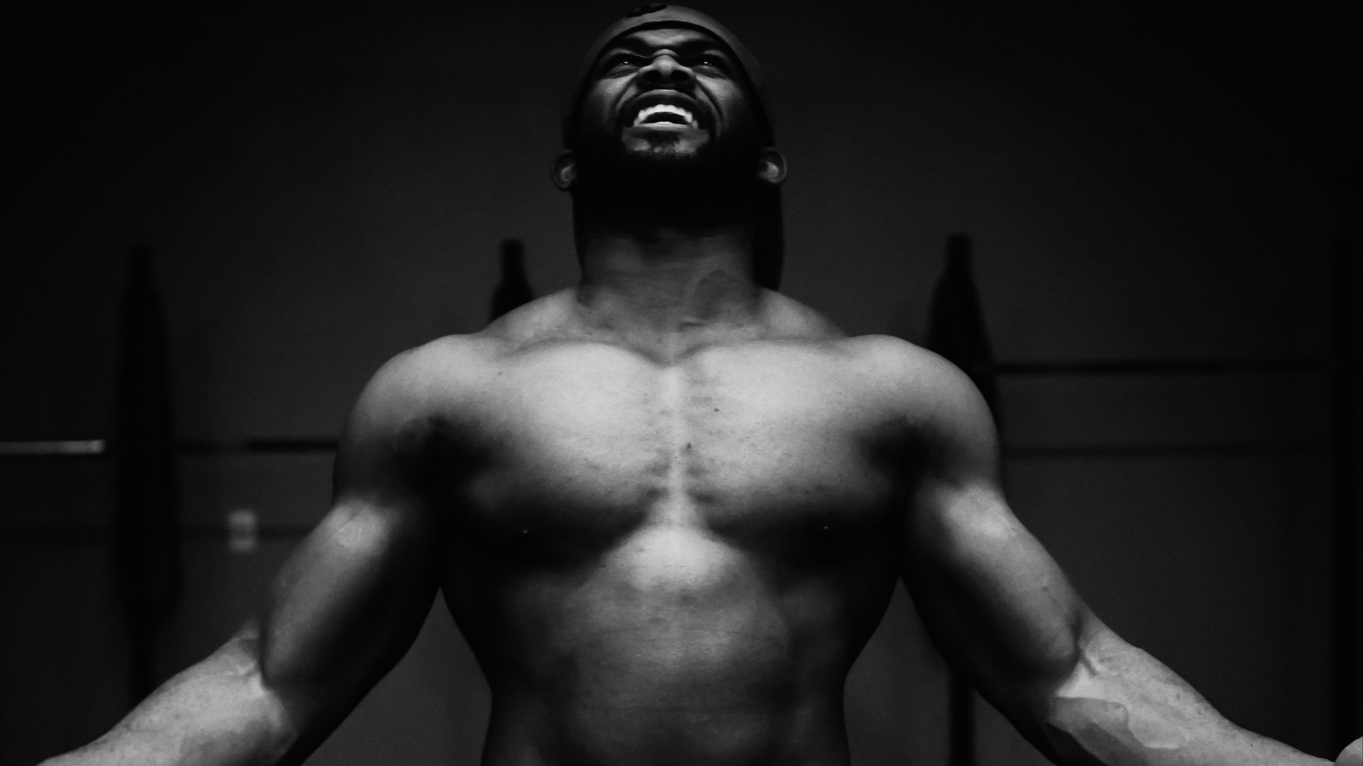 man wears black bottoms