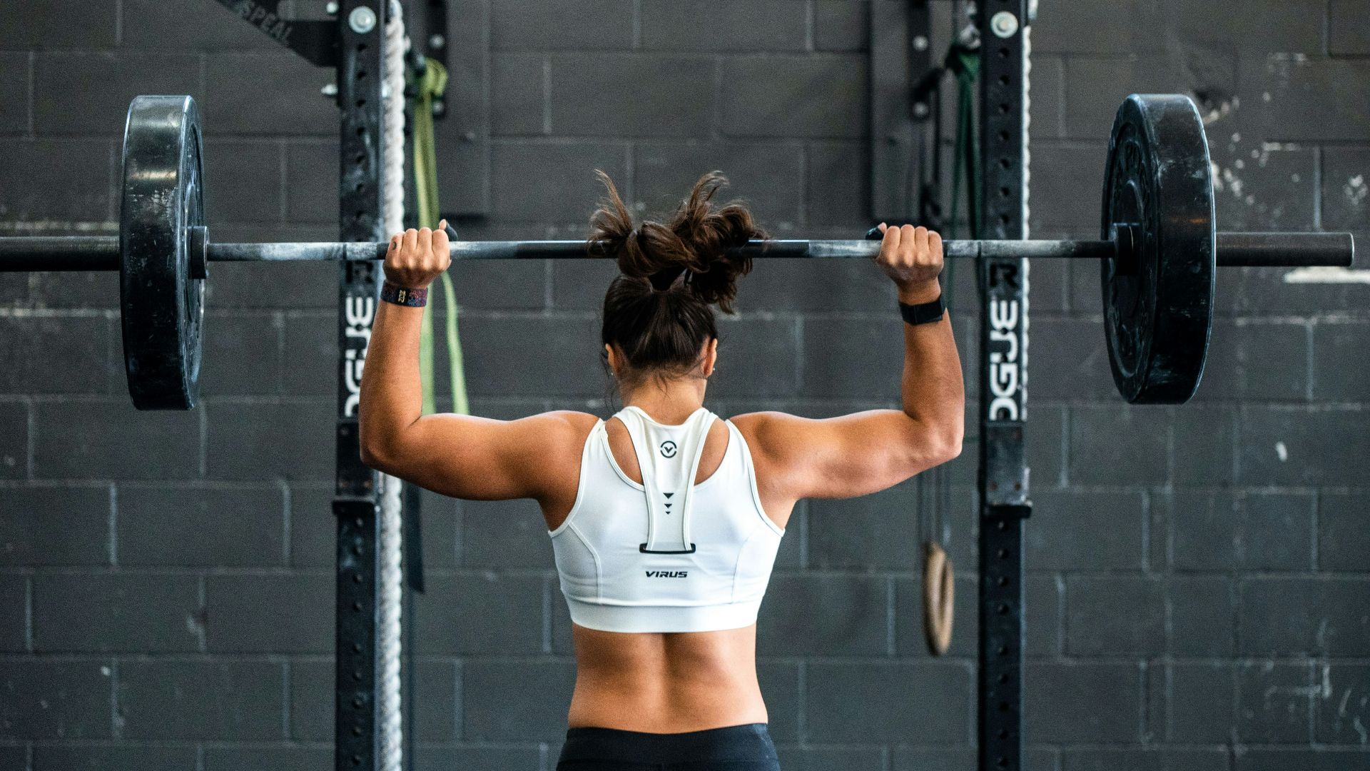 woman doing weight lifting