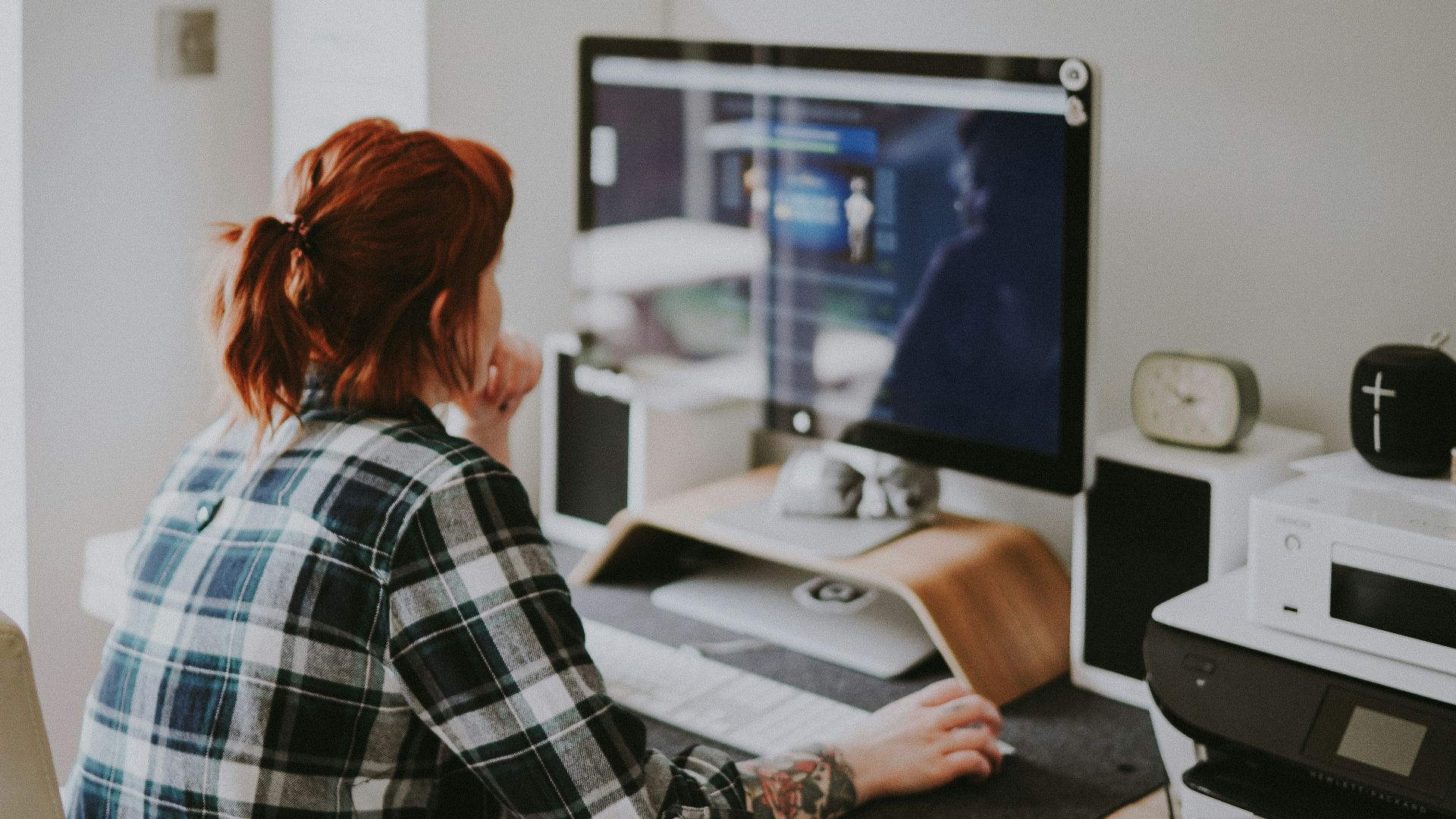 woman browsing on the internet