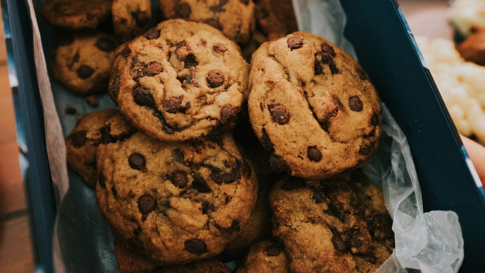 brown cookies on white plastic pack