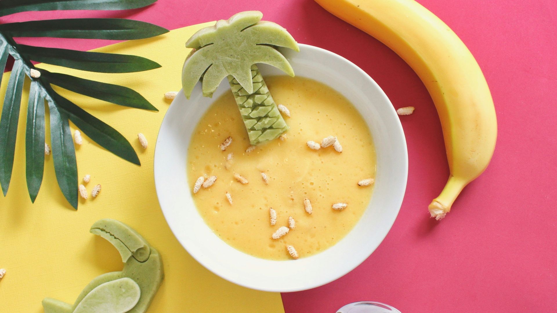 oatmeal on white bowl beside yellow banana