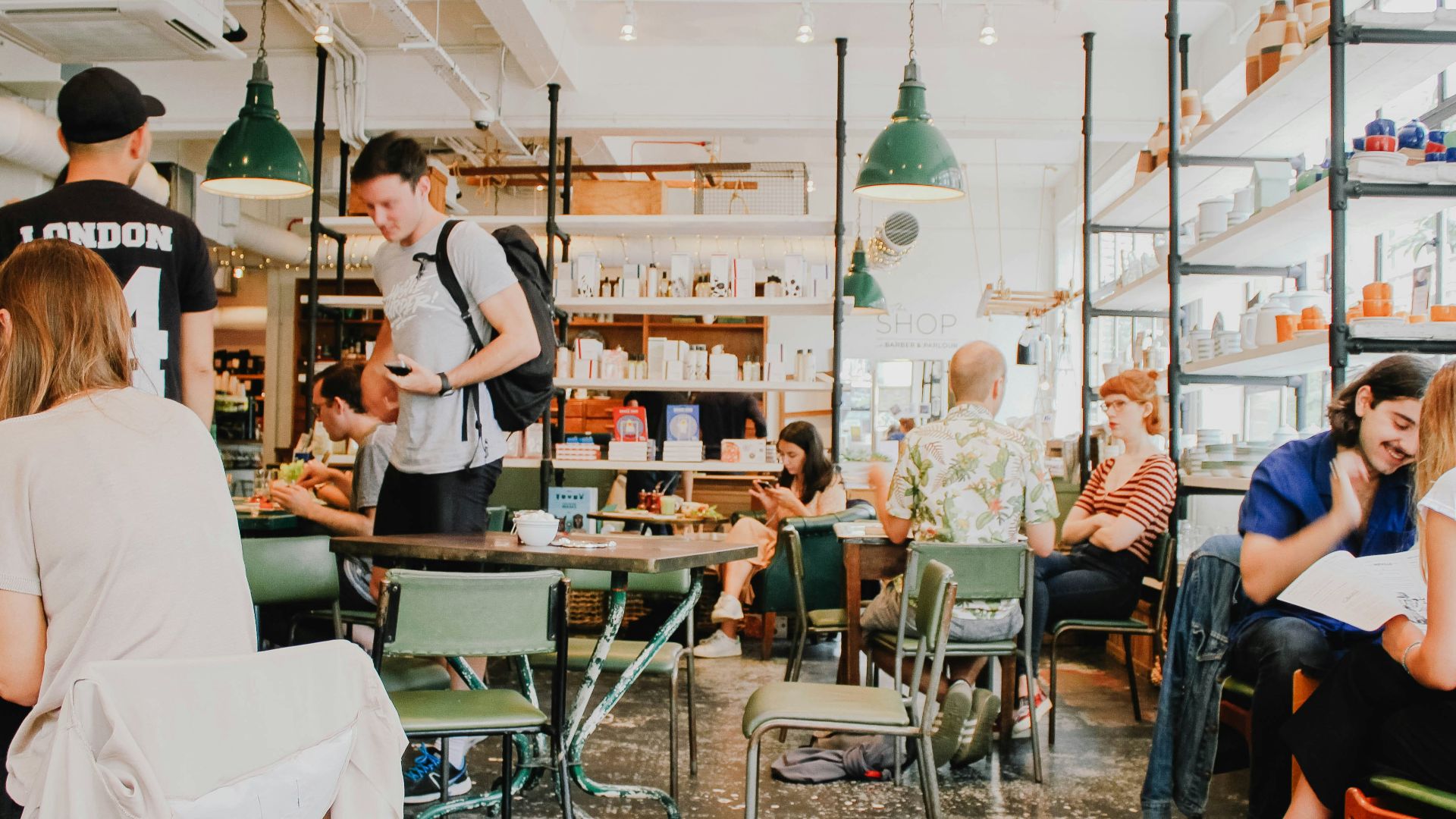 people eating inside of cafeteria during daytime