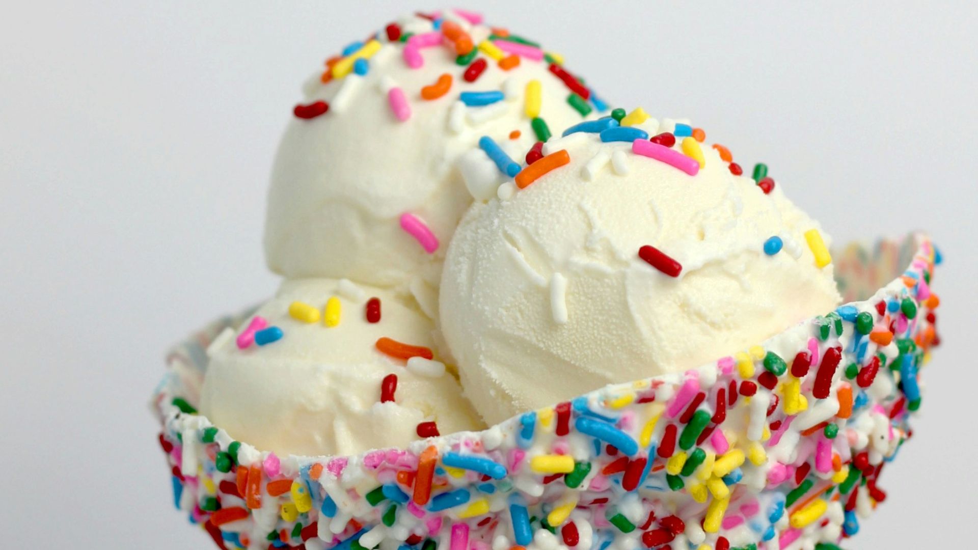 vanilla ice cream with sprinkles