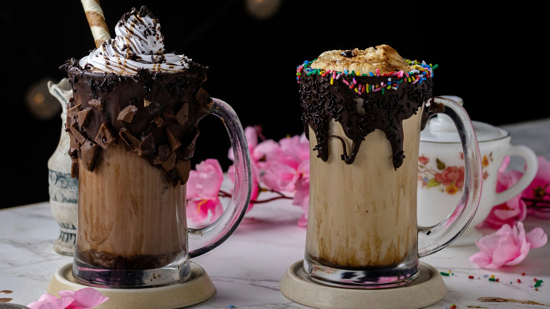 chocolate cake on white ceramic plate