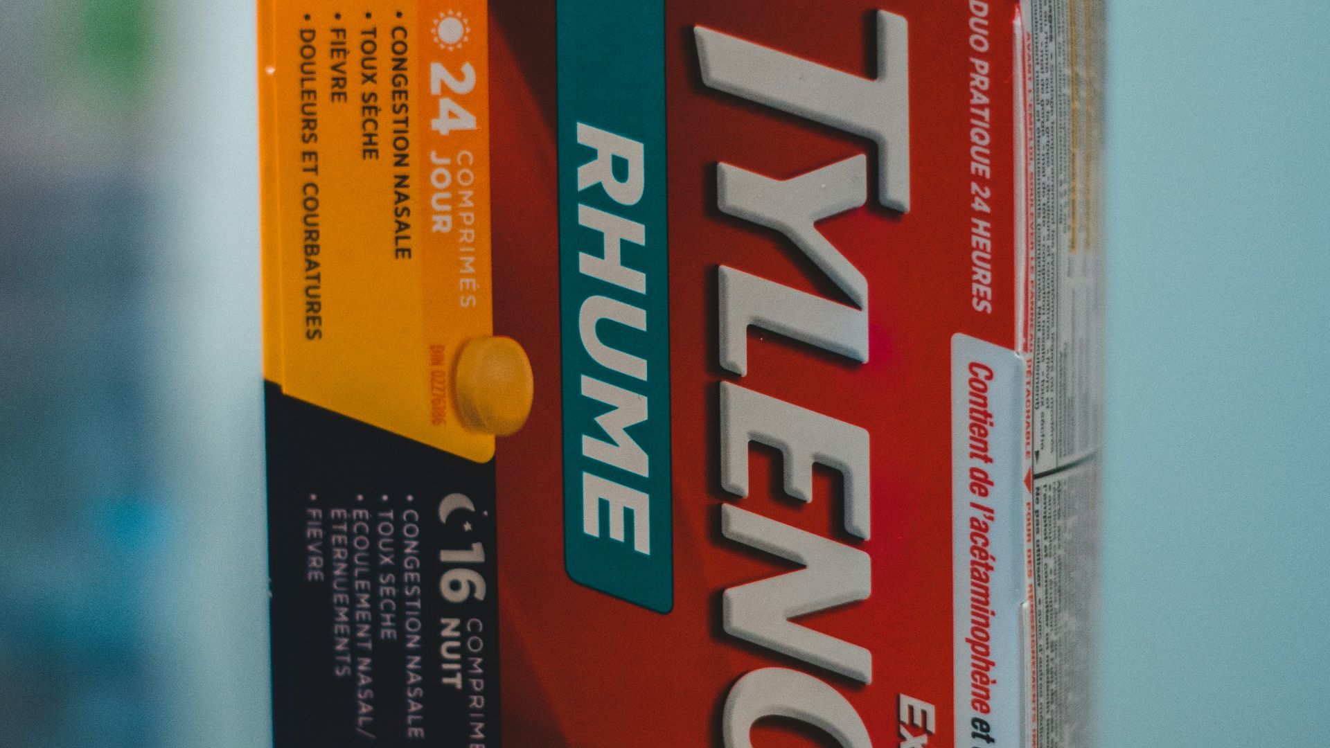 a box of vitamin pills sitting on top of a table