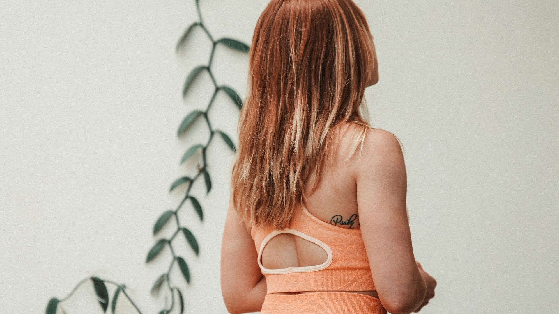 woman in brown tank top