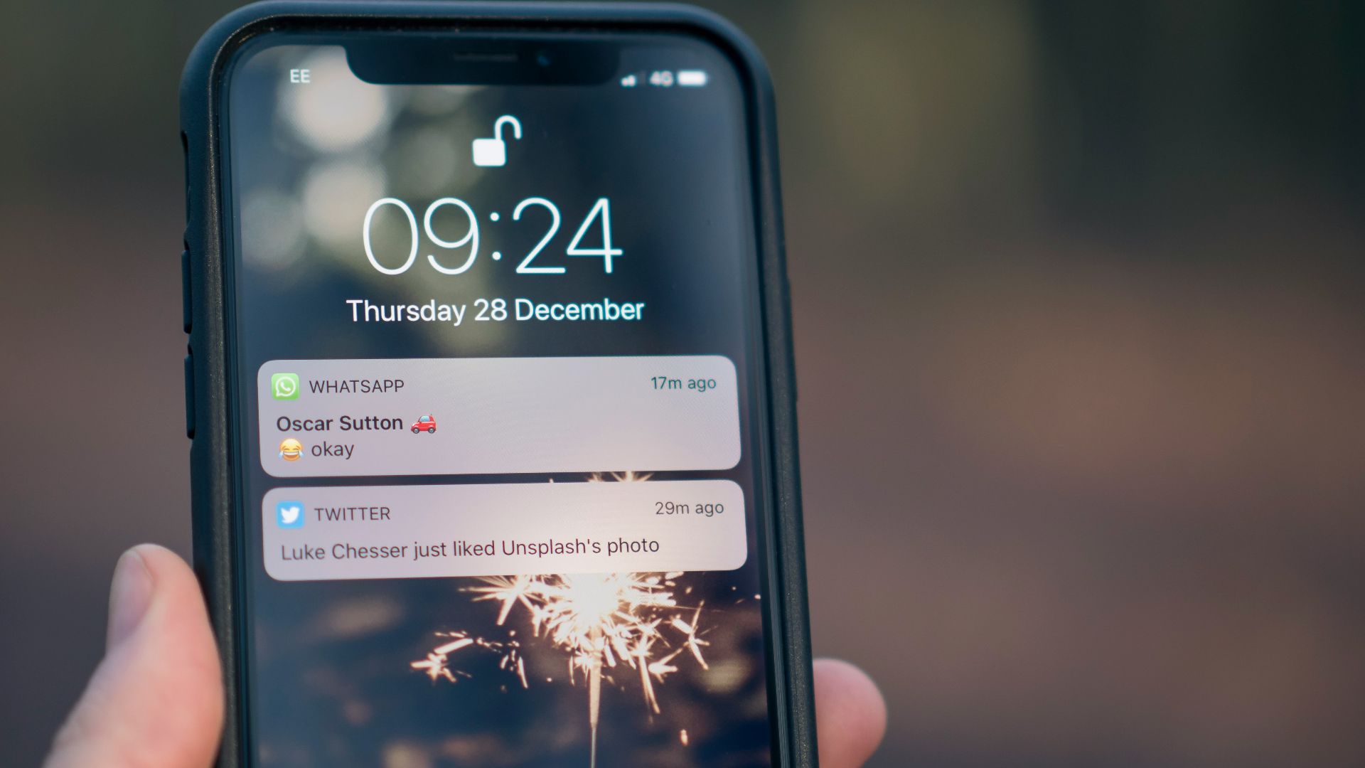 person holding phone