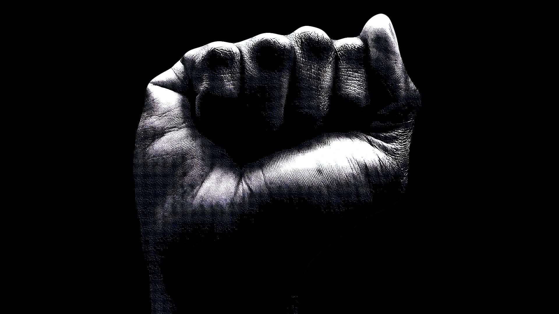 Raised fist