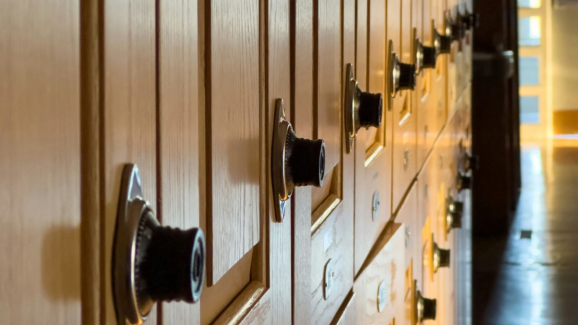 a door with a handle