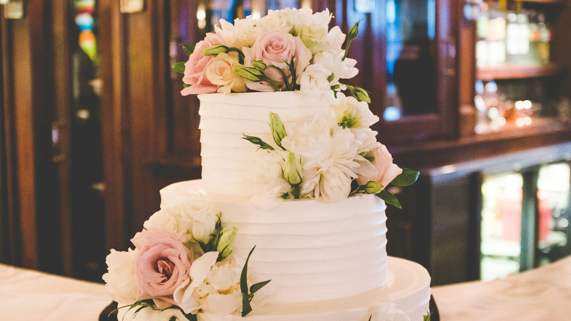 3-layer fondant cake