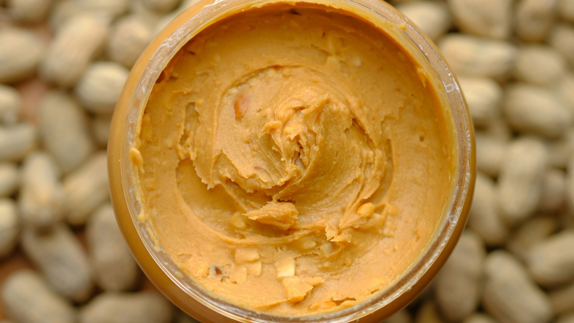 brown powder in brown round container