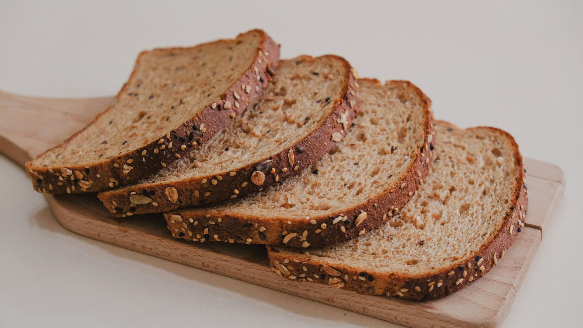 brown bread on brown wooden tray