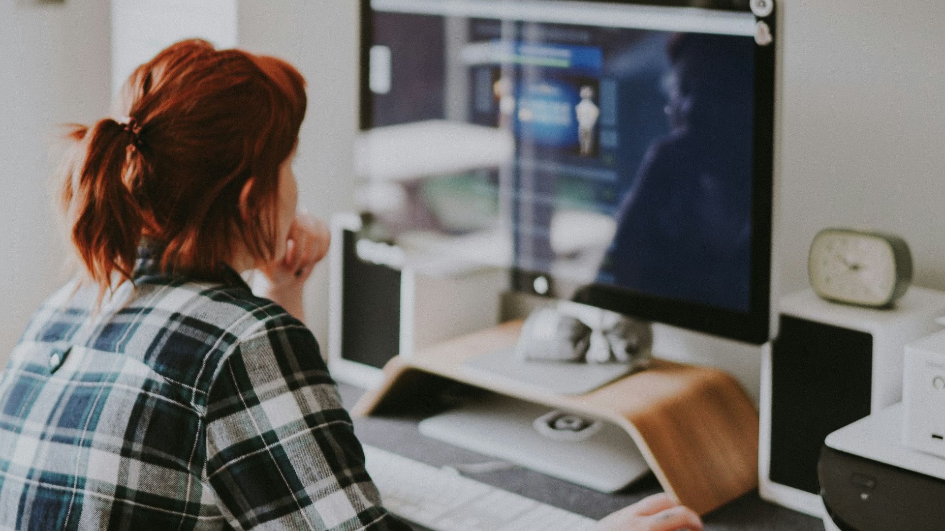 woman browsing on the internet