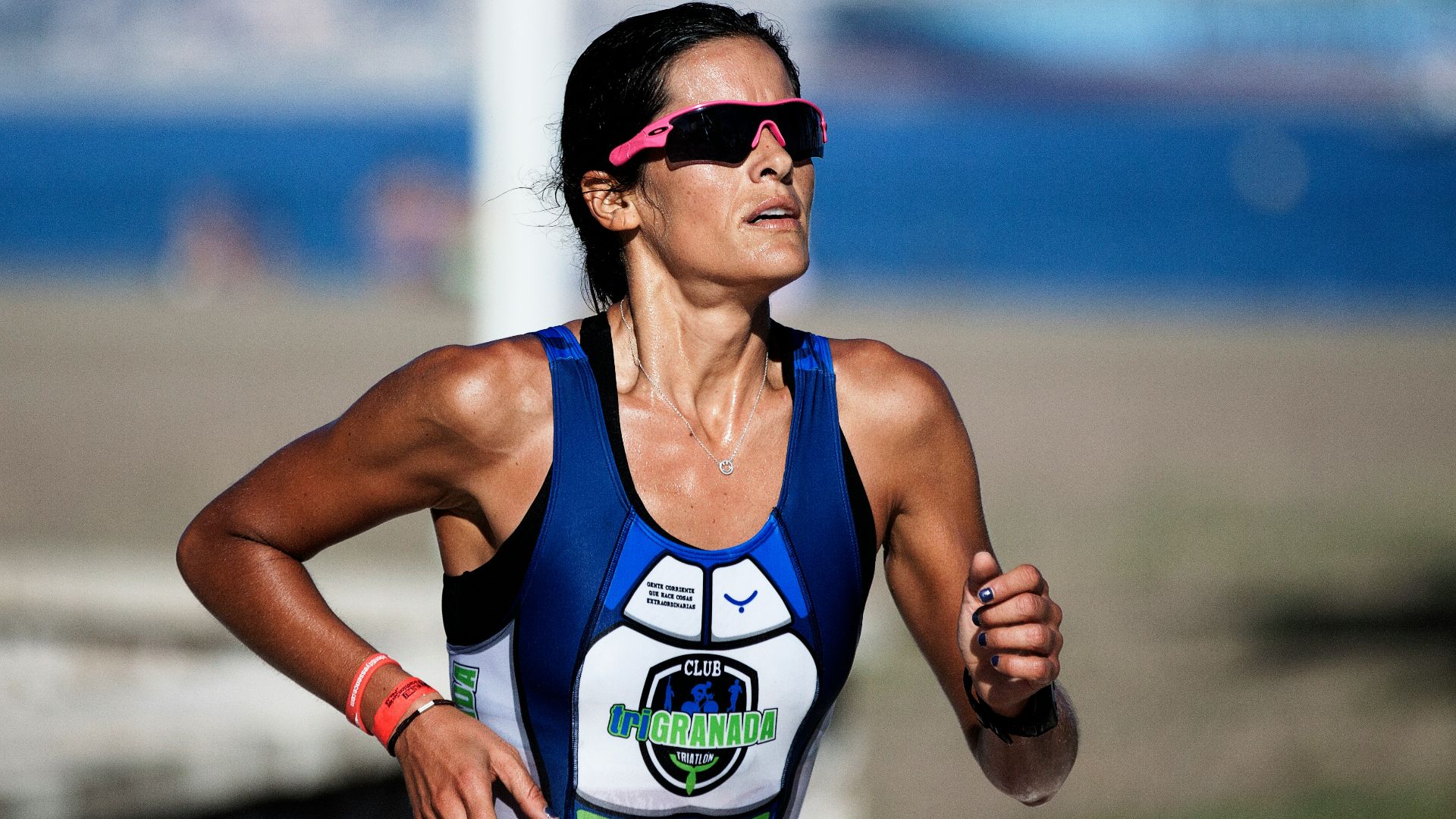 selective focus photography of woman running