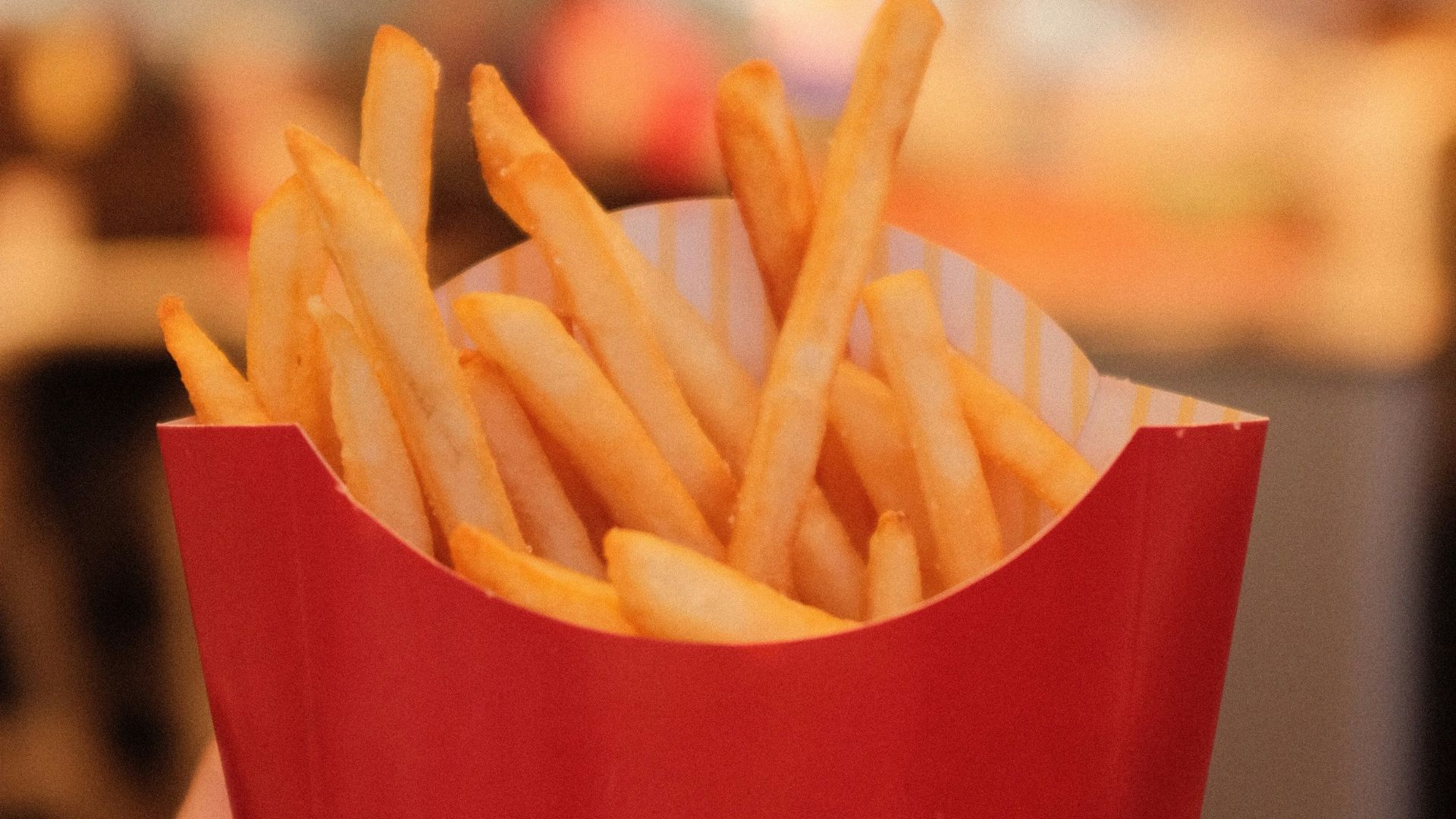 mcdonalds fries in red mcdonalds fries cup