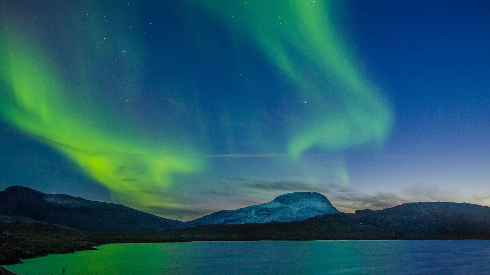 aurora borealis over body of water during nighttime