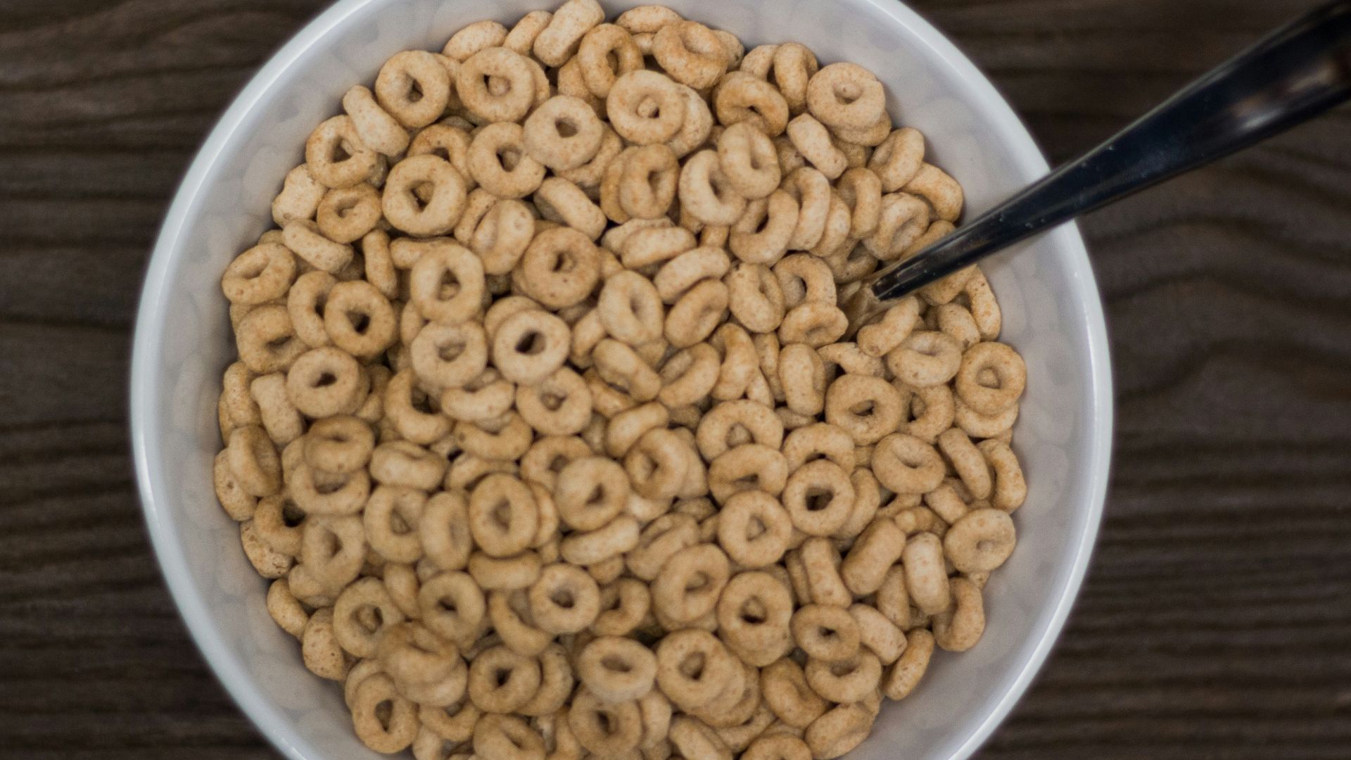 cereals in bowl with spoon