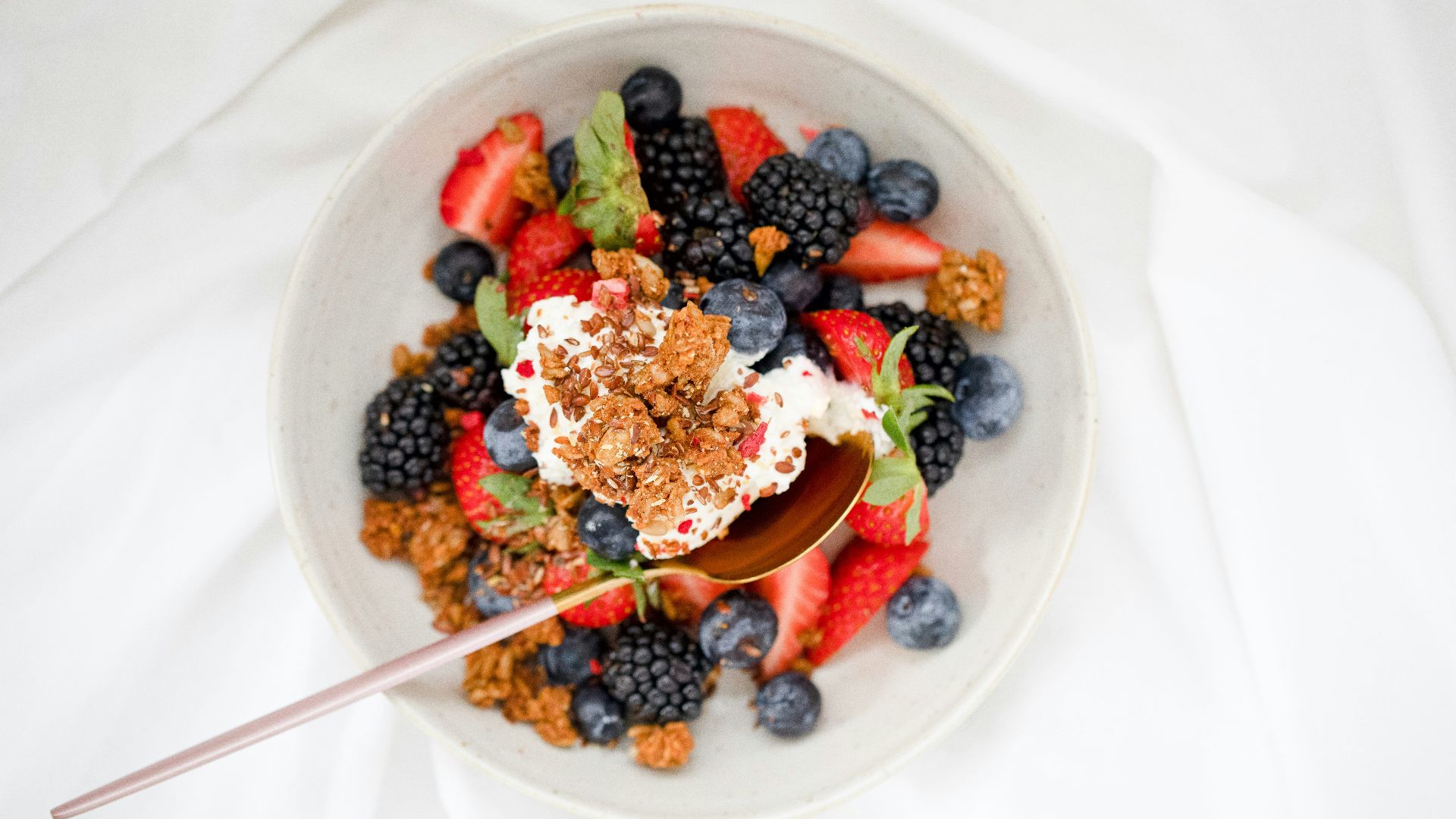 fruit salad on white ceramic bowl