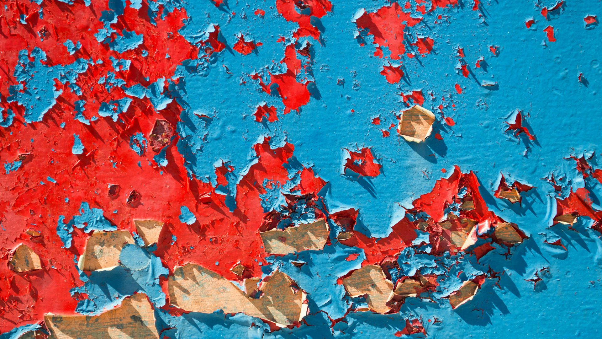 red and white concrete wall