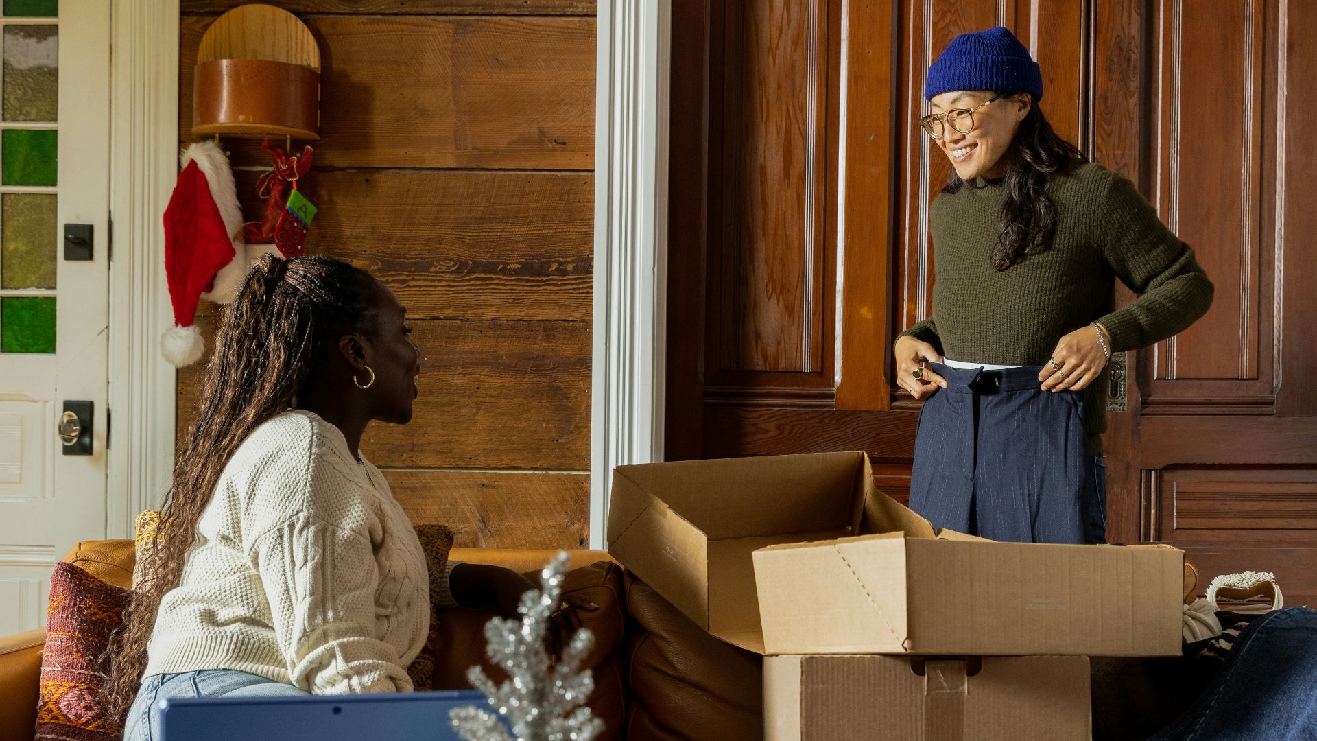 a group of people sitting at a table