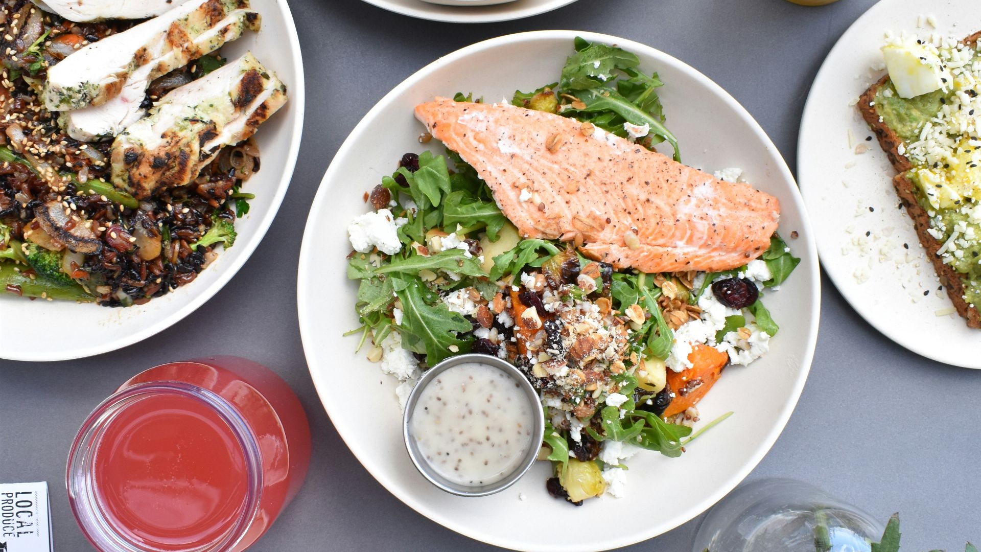 flat-lay photography of assorted-variety of stir fried and vegetable foods