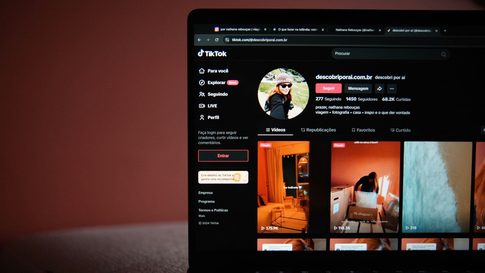 A laptop computer sitting on top of a table